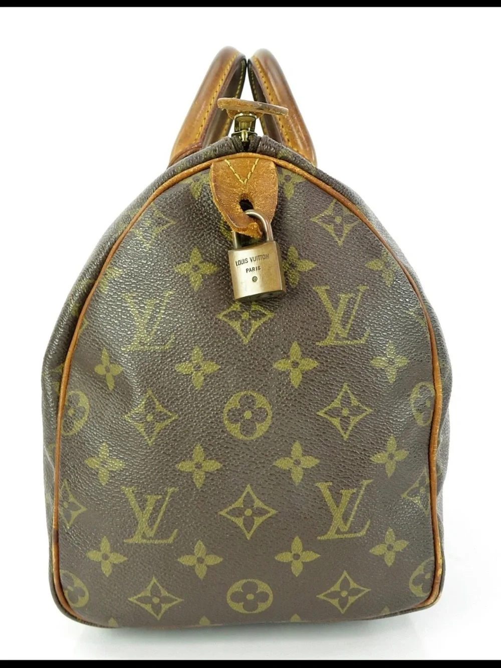 Louis Vuitton Monogram Canvas Satchel in Brown and Tan